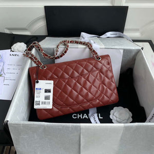 Chanel A01112 Flap Handbag Classic bag Grained shiny Calfskin Wine Red - Default Title - View 2