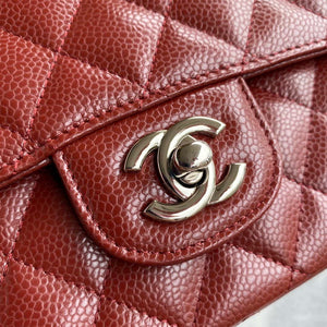 Chanel A01112 Flap Handbag Classic bag Grained shiny Calfskin Wine Red - Default Title - View 3