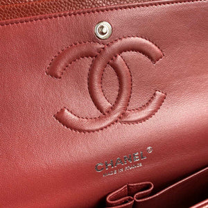 Chanel A01112 Flap Handbag Classic bag Grained shiny Calfskin Wine Red - Default Title - View 8
