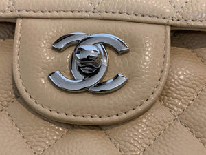 Chanel A01112 Flap Handbag Classic bag Grained shiny Calfskin gold Tan - Default Title - View 3