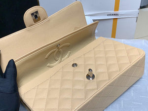 Chanel A01112 Flap Handbag Classic bag Grained shiny Calfskin gold Tan - Default Title - View 7