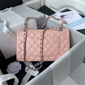 Chanel A01112 Flap Handbag Classic bag Grained shiny Calfskin Pink Silver - Default Title - View 2