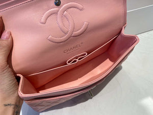 Chanel A01112 Flap Handbag Classic Bag Lambskin Pink Silver - Default Title - View 9
