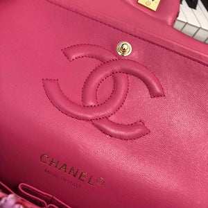 Chanel A01112 Flap Handbag Classic Bag Tweed Pink - Default Title - View 7
