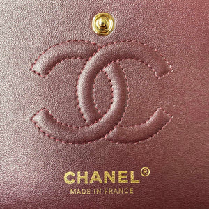 Chanel A01113 Flap Handbag Classic Bag Grained shiny Calfskin Black Gold - Default Title - View 7