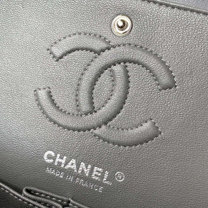 Chanel A01113 Flap Handbag Classic Bag Lambskin Gray Silver - Default Title - View 7