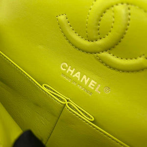 Chanel A01117 Flap Handbag Classic Bag Lemon Yellow Lambskin - Gold - View 9