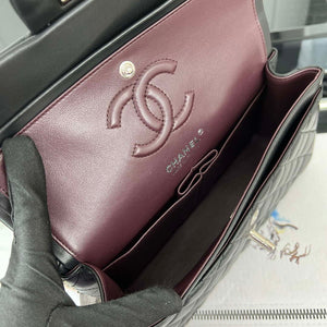 Chanel A01117 Flap Handbag Classic Bag Black Lambskin - Gold - View 18