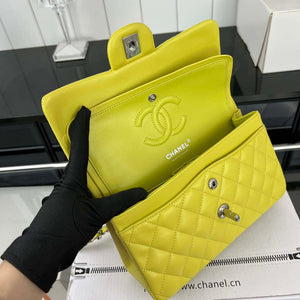 Chanel A01117 Flap Handbag Classic Bag Lemon Yellow Lambskin - Gold - View 16