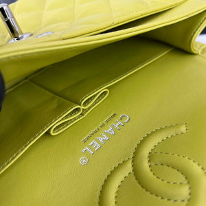 Chanel A01117 Flap Handbag Classic Bag Lemon Yellow Lambskin - Gold - View 18