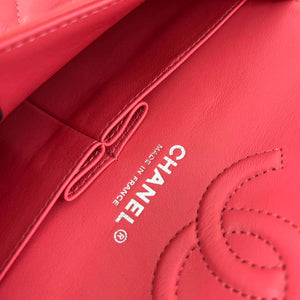Chanel A01117 Flap Handbag Classic Bag Red Lambskin - Gold - View 18