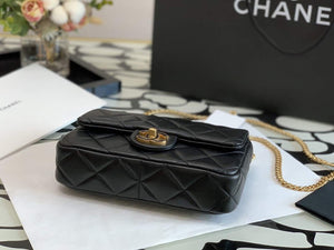 Chanel A09147 Shoulder Flap bag lambskin Black - Default Title - View 5