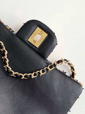 Chanel A09888 25C Evening sequin mini AS4561 limited edition gold and Black - Default Title - View 6