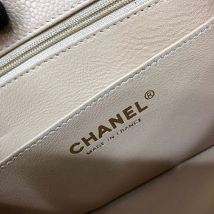 Chanel A35200 Mini Flap Bag 17cm Grained Calfskin Apricot Gold - Default Title - View 9