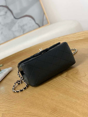 Chanel A35200 Mini Flap Bag 18cm Lambskin Black 1115 With Ball - Default Title - View 6