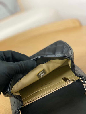 Chanel A35200 Mini Flap Bag 18cm Lambskin Black 1115 With Ball - Default Title - View 9