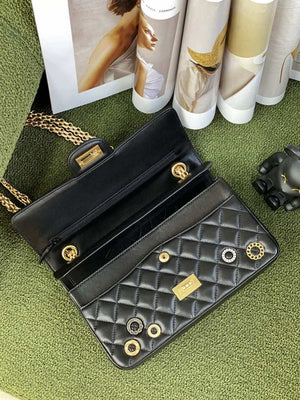 Chanel A37586 2.55 Handbag Calfskin Strass Glass Pearls Gold - Default Title - View 8