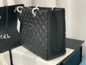 Chanel A50995 Matelasse GST Chain Tote bag caviar Calfskin leather Black Silver - Default Title - View 4