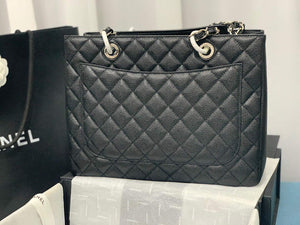 Chanel A50995 Matelasse GST Chain Tote bag caviar Calfskin leather Black Silver - Default Title - View 5
