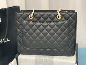 Chanel A50995 Matelasse GST Chain Tote bag caviar Calfskin leather Black Gold - Default Title - View 4