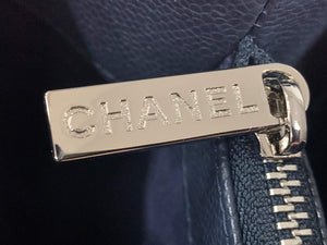 Chanel A50995 Matelasse GST Chain Tote bag caviar Calfskin leather Navy Blue Silver - Default Title - View 8