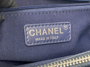 Chanel A50995 Matelasse GST Chain Tote bag caviar Calfskin leather Navy Blue Silver - Default Title - View 9
