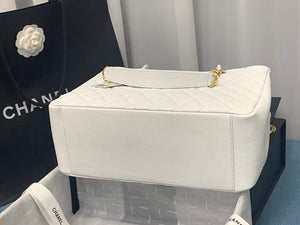 Chanel A50995 Matelasse GST Chain Tote bag caviar Calfskin leather White Gold - Default Title - View 6