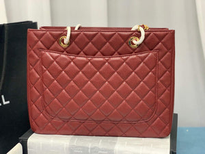 Chanel A50995 Matelasse GST Chain Tote bag caviar Calfskin leather Wine Red Gold - Default Title - View 4