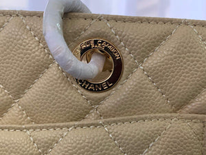 Chanel A50995 Matelasse GST Chain Tote bag caviar Calfskin leather Yellow Gold - Default Title - View 3