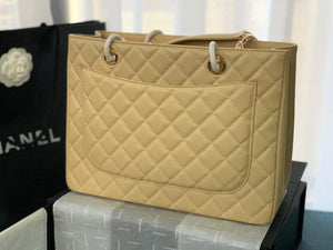 Chanel A50995 Matelasse GST Chain Tote bag caviar Calfskin leather Yellow Gold - Default Title - View 4