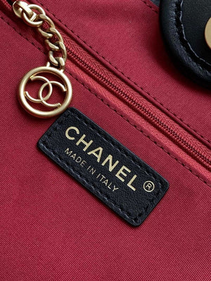 Chanel A66941 23B Small SShopping Bag Black Calfskin - Default Title - View 7