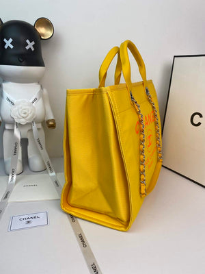 Chanel A66941 Large Shopping Bag A93786 Clothing Yellow - Default Title - View 6