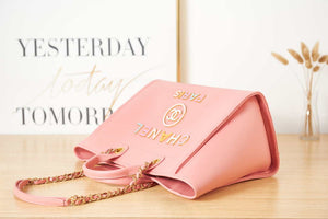 Chanel A66941 Large Shopping Bag Calfskin Coral Pink - Default Title - View 5