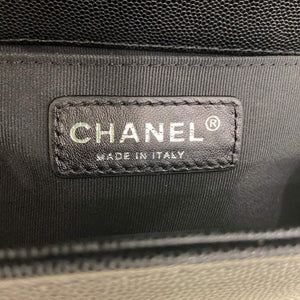 Chanel A67086 Boy Handbag Black Leather Dark Silver - Default Title - View 9