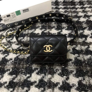 Chanel A68046 Chanel Mini Flap bag Lambskin Black - Default Title - View 1