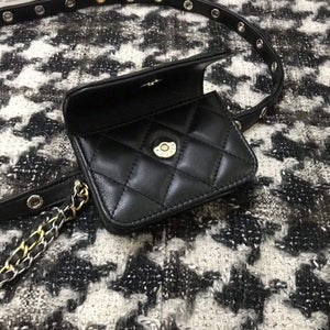 Chanel A68046 Chanel Mini Flap bag Lambskin Black - Default Title - View 7