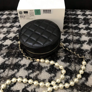 Chanel A68055 Chanel clutch with chain Round Bag Lambskin Black - Default Title - View 2