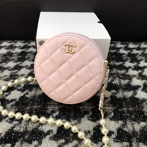 Chanel A68055 Chanel clutch with chain Round Bag Lambskin Pink - Default Title - View 6