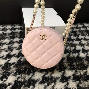 Chanel A68055 Chanel clutch with chain Round Bag Lambskin Pink - Default Title - View 7