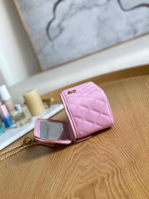 Chanel A68130 Vanity with chain Grained Calfskin Gold Pink - Default Title - View 7