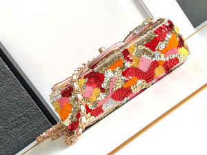 Chanel A69900 24P Mini Flap Pink Limited Edition Beaded Bags - Default Title - View 4