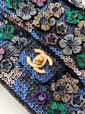 Chanel A69900 25C Mini Flap Handbag High-end handmade embroidery Sequined - Default Title - View 7