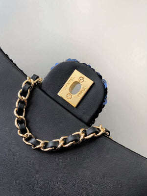 Chanel A69900 25C Mini Flap Handbag High-end handmade embroidery Sequined - Default Title - View 8