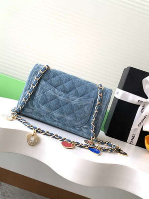 Chanel A69900 25C Mini Flap Vintage denim AS1116 Blue - Default Title - View 3