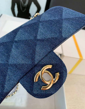 Chanel A69900 Mini Flap Bag Denim Blue 1116 Gold - Default Title - View 5