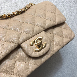 Chanel A69900 Mini Flap Bag Grained Calfskin Apricot Gold - Default Title - View 2