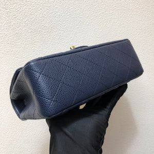 Chanel A69900 Mini Flap Bag Grained Calfskin Navy Blue Gold - Default Title - View 5
