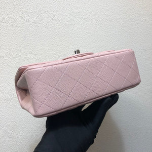 Chanel A69900 Mini Flap Bag Grained Calfskin Pink Silver - Default Title - View 5