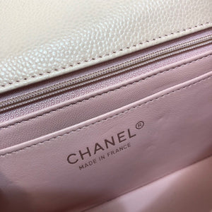 Chanel A69900 Mini Flap Bag Grained Calfskin Pink Silver - Default Title - View 9