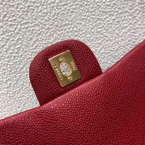 Chanel A69900 Mini Flap Bag Grained Calfskin Red Gold - Default Title - View 8